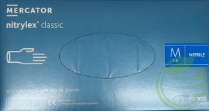 RĘKAWICE NITRYLOWE JEDNORAZOWE 100 szt ROZMIAR- M